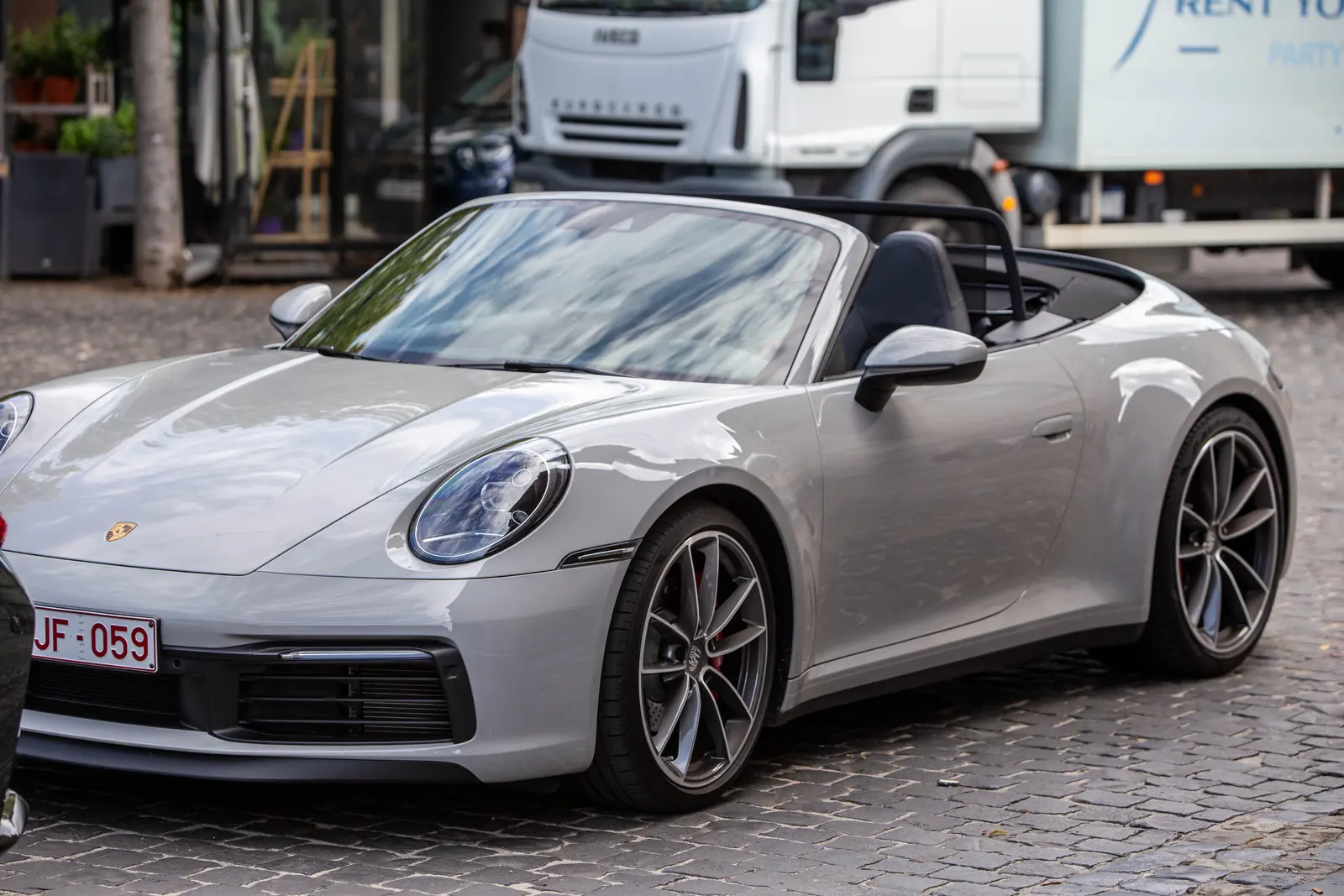 Interieur van de Porsche 911 Carrera Cabriolet